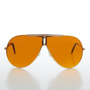 Rare 90s Aviator with Amber Lens 