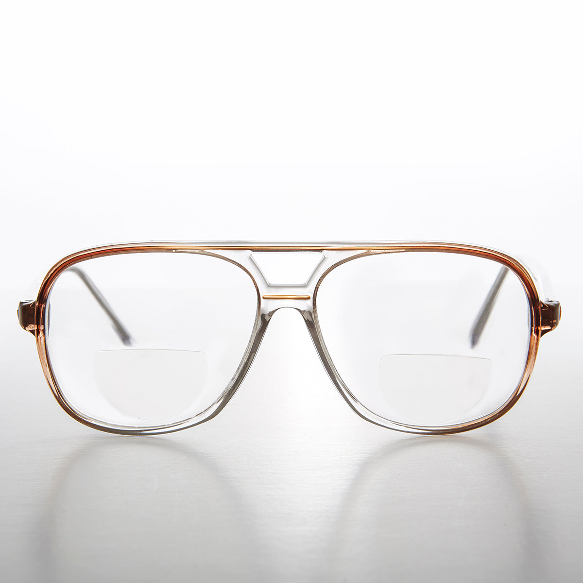 Square Retro Aviator Bifocal Reader