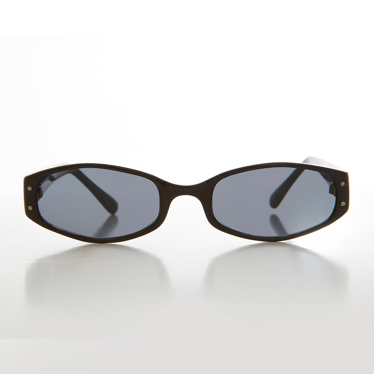 Unique Oval Micro Acetate Vintage Sunglass