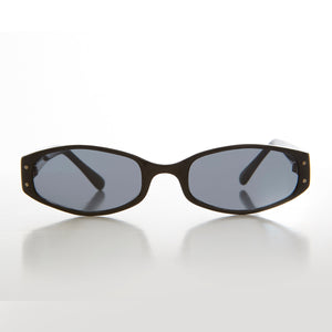 Unique Oval Micro Acetate Vintage Sunglass