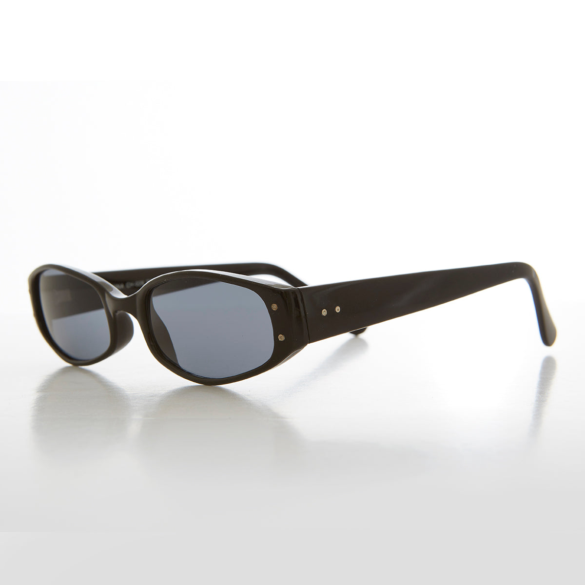 Unique Oval Micro Acetate Vintage Sunglass