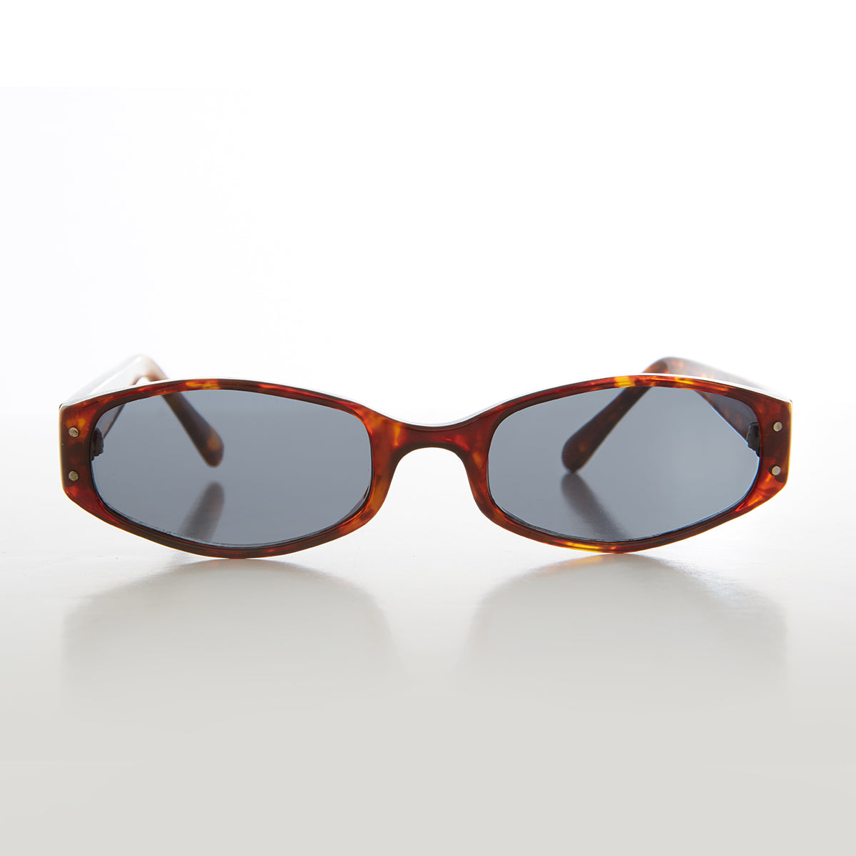 Unique Oval Micro Acetate Vintage Sunglass