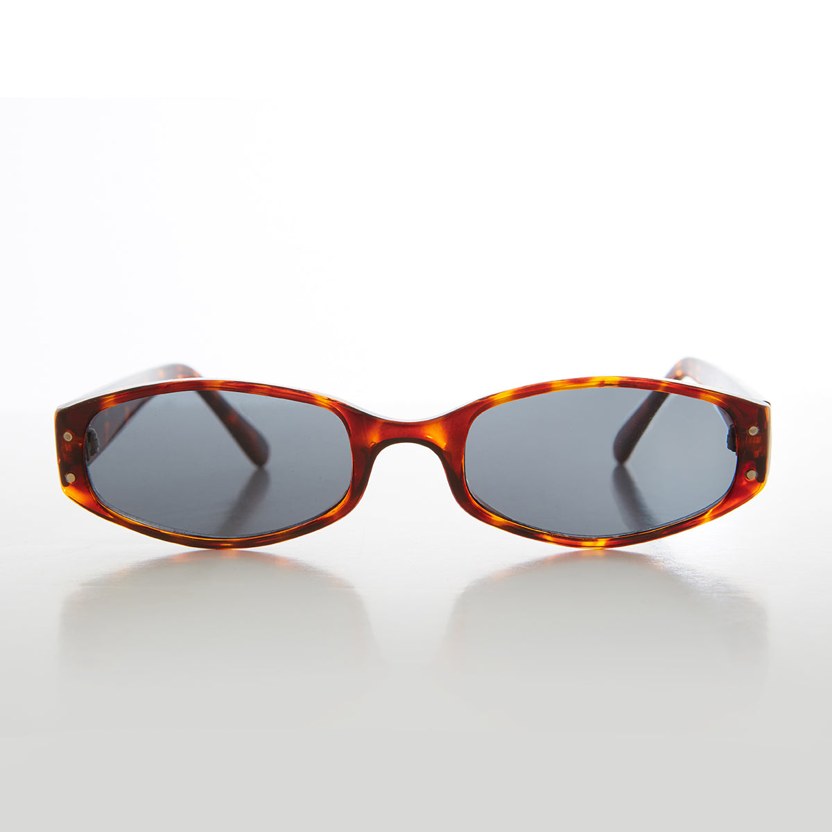 Unique Oval Micro Acetate Vintage Sunglass