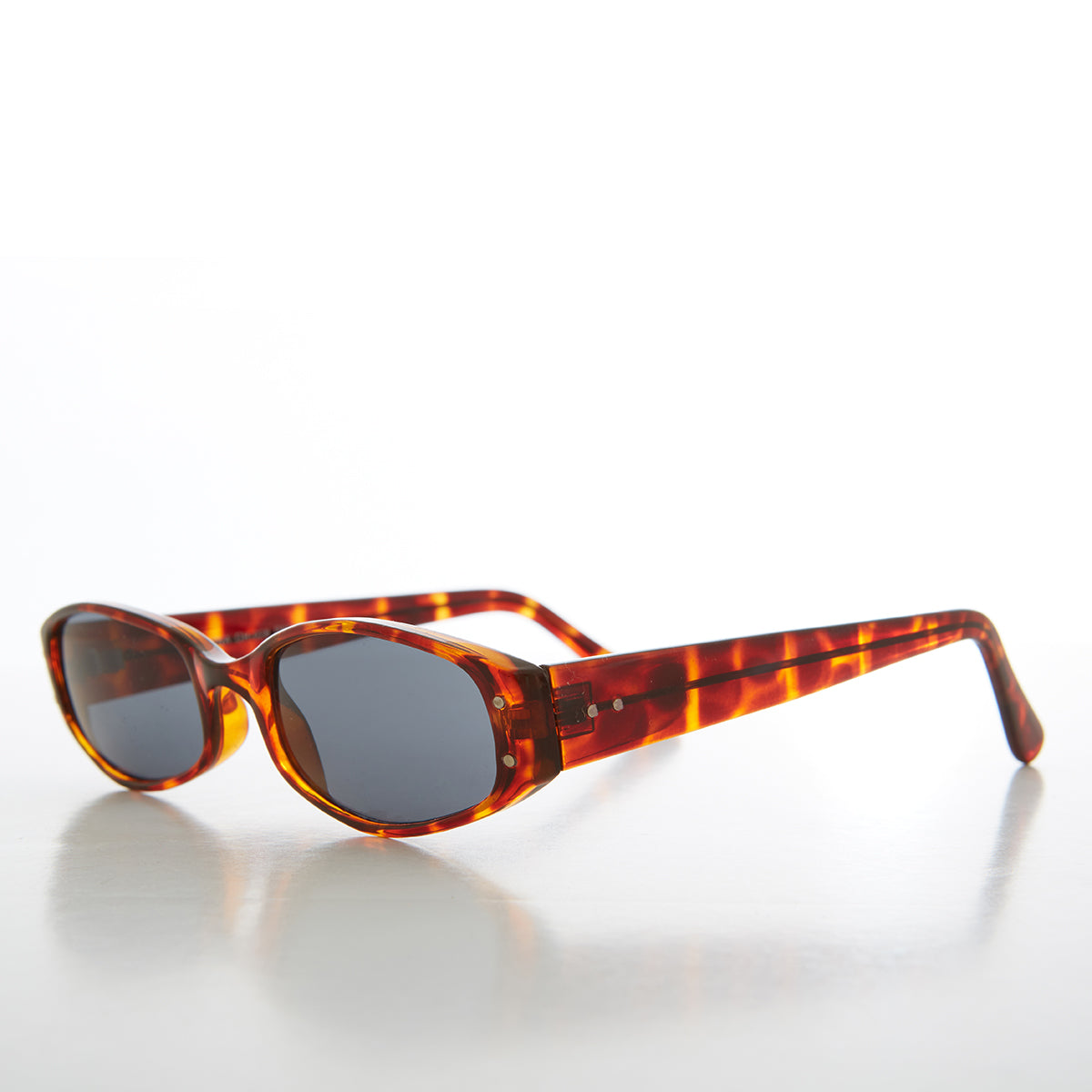 Unique Oval Micro Acetate Vintage Sunglass