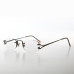 Load image into Gallery viewer, gray rimless reading glasses
