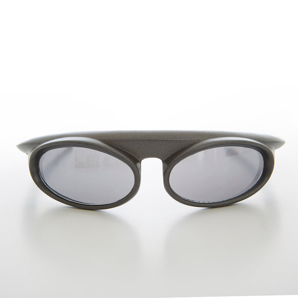 Futuristic Wrap Around Sport Goggle Vintage Sunglass
