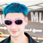 Load image into Gallery viewer, pink bug eye kurt cobain cocktail sunglass
